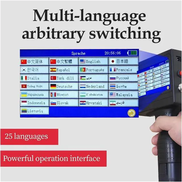 Alt view image 3 of 5 - Handheld Inkjet Printer Portable Date Batch Number QR Code Packaging Bag Plastic Bottle Printing Machine 12.7mm Wide Printing Material(Printer with 3 Ink)