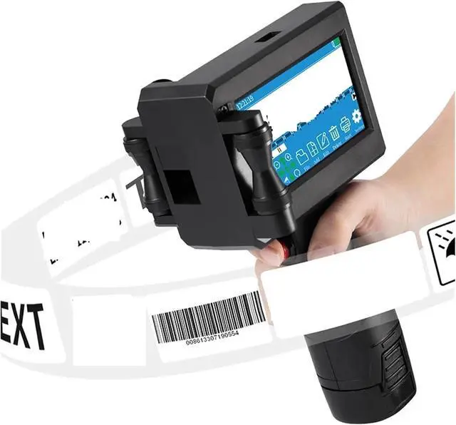 Alt view image 5 of 6 - Wide Coding Applications Handheld Inkjet Printer 28 Language Date Number Logo Expiry Date Label Plastic Carton Handheld Thermal Inkjet Printer Lightweight and Convenient