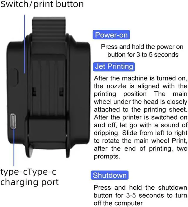 Alt view image 7 of 7 - Mini Hand-held Label Inkjet Printer Portable Intelligent Small Production Date Two-Dimensional Code Machine Wide Printing Material(Printer-3 Ink)