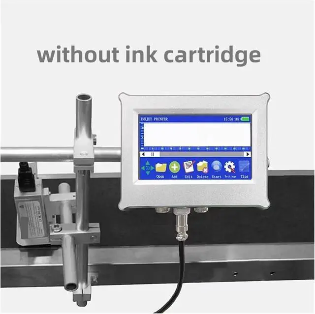 Alt view image 2 of 4 - 12.7mm 27 Languages Automatic Coding Machine Online Inkjet Printer Thermal Inkjet Printer Wide Printing Material