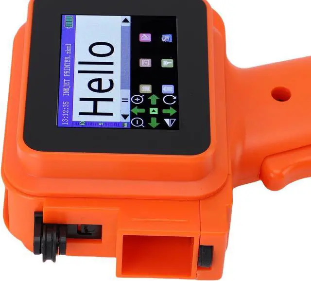 Alt view image 4 of 7 - Hyuduo Handheld Inkjet Printer Mini Inkjet Printer Portable with 2.4in HD LED Touch Screen Smart 4 Core CPU for Date Time Barcode QR Code Printing on Multiple Materials