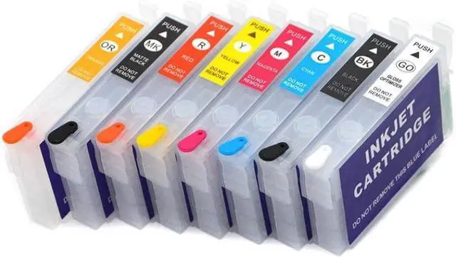 Alt view image 6 of 6 - T324 T3240-T3249 Compatible Refillable Ink Cartridge Compatible with SureColor P400 SC-P400 Printer with Permanent Chip
