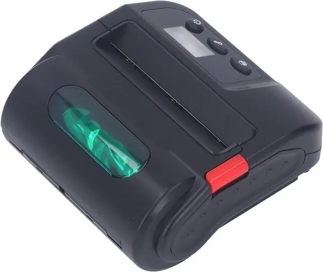 Alt view image 3 of 7 - Generic Wireless Thermal Printer, Clear Printing AC110-240V Simple Operation 80mm Thermal Printer Digital Display Portable High Speed for Express Delivery (US Plug)