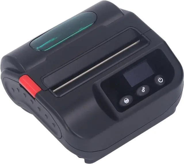 Alt view image 5 of 7 - Generic Wireless Thermal Printer, Clear Printing AC110-240V Simple Operation 80mm Thermal Printer Digital Display Portable High Speed for Express Delivery (US Plug)