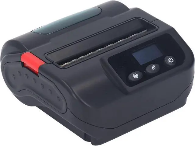 Alt view image 4 of 7 - Generic Wireless Thermal Printer, Clear Printing AC110-240V Simple Operation 80mm Thermal Printer Digital Display Portable High Speed for Express Delivery (US Plug)