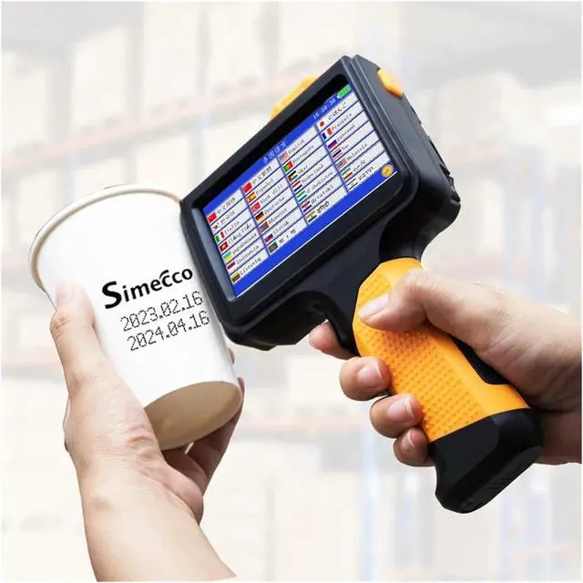 Alt view image 3 of 7 - Handheld Inkjet Printer 12.7mm Multi-Languages with Fast Drying Non Encrypted Ink for Text QR Code Batch Number Date Wide Printing Material(Printer-1 Ink)