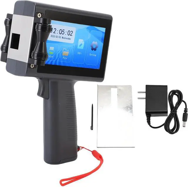 Main image of Handheld Inkjet Printer, 12.7mm Portable Date Printing Machine with 4.3mm Touchscreen Multifunctional Handheld Printing Machine for Barcode Text