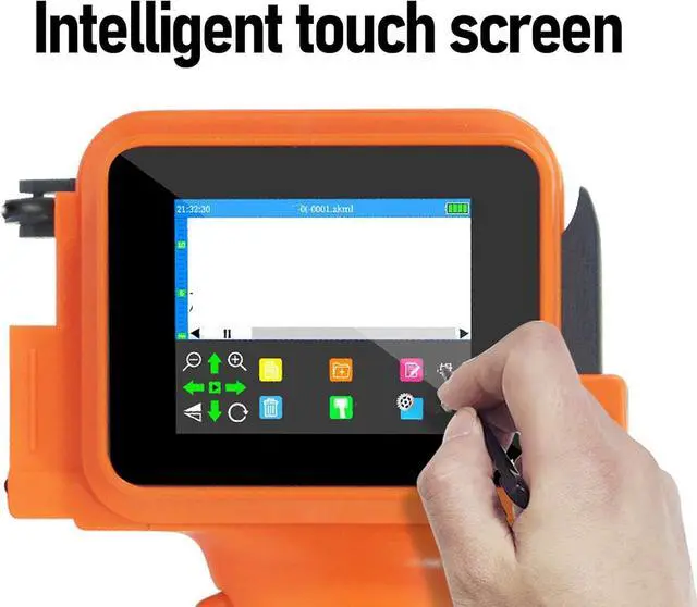 Alt view image 7 of 7 - Hyuduo Handheld Inkjet Printer Mini Inkjet Printer Portable with 2.4in HD LED Touch Screen Smart 4 Core CPU for Date Time Barcode QR Code Printing on Multiple Materials