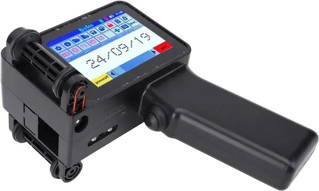 Main image of Handheld Inkjet Printer, Mini Portable with HD LED 4.3in Touch Screen Smart CPU Large Battery, for QR Code Barcode Text Logo on Wood Plastic Fabric