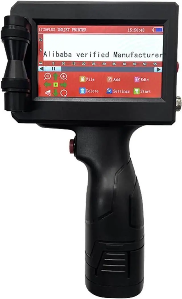 Main image of 25 Languages Smart Printer, Number Logo Label Plastic Carton Handheld Handheld Thermal Inkjet Printer Bag Carton(Printer 1black Ink)