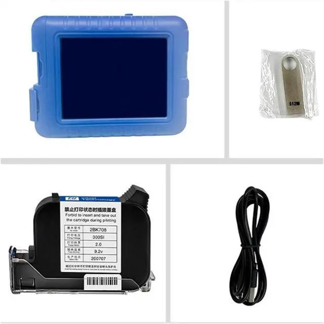 Alt view image 5 of 7 - Handheld Inkjet Printer 12.7Mm Handheld Smart Printer Portable Small Coding Machine Multi-Language Printing Logo Quick-Drying Inkjet Printers for Date Barcode Batch Numbe-Green Quick Drying-1