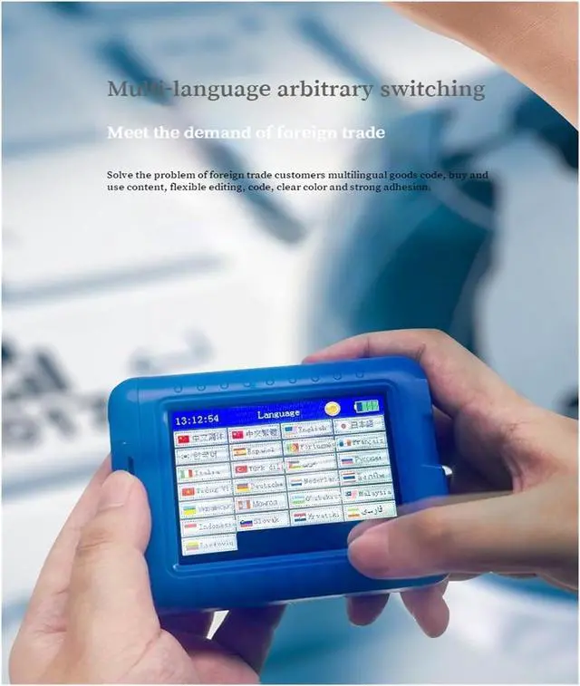 Alt view image 2 of 7 - Handheld Printer Portable Small Coding Machine Mini Inkjet Printer Multi-Language Printing Logo Quick-Drying Inkjet Printers Bag Carton(Yellow Quick Drying)