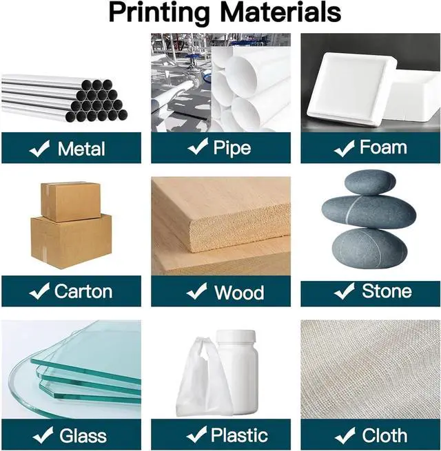 Alt view image 4 of 7 - Handheld Printer, High Definition Inkjet Code Printer with 4.3 Inch Led Touchscreen Quick-Drying Ink Cartridge, Portable Inkjet Printer for Label/Production Date/Barcode/