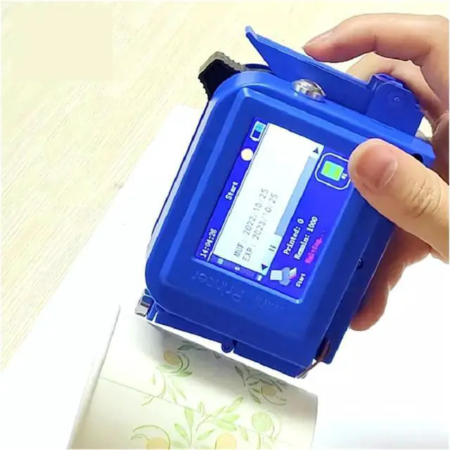 Alt view image 5 of 5 - Handheld Inkjet Printer, Portable Handheld Inkjet Printer, Smart Touch Screen Waterproof Quick Dry Printer, Encoding Qr Code Logo Mini,for Date Barcode Batch Number Logo-Nero-1
