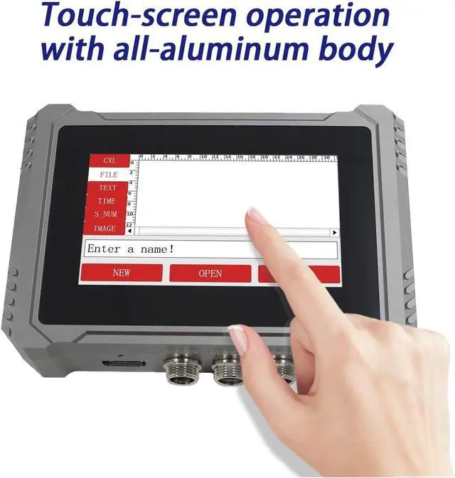 Alt view image 4 of 6 - Industrial Online Inkjet Printer 12.7mm Nozzle Label Printer Text QR Barcode Logo Image Expire Date Printer Wide Printing Material