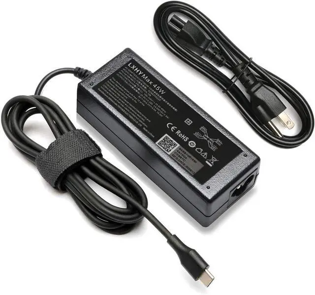 Main image of 45W USB C Type C Charger for Lenovo ThinkPad T480 T480s T490s T580 T580s E580 E585 S730 T490 T495 T495s T590 Chromebook 100e 300e 500e c340-11 c340-15 s330 s340 IdeaPad Yoga 910 920 C630 Power Adapter