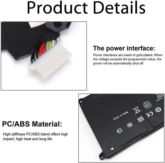 Alt view image 2 of 6 - 55.67WH MB04XL Battery for HP Envy X360 M6-AQ005DX M6-AQ105DX M6-AQ003DX Convertible 15 inch 15-AQ005NA AQ101NG AQ267CL 844204-850 HSTNN-UB6X 843538-541