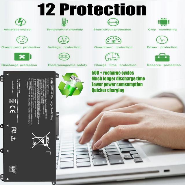 Alt view image 5 of 7 - 41.7Wh HT03XL L11421-422 Battery for HP Pavilion 14-CE 14-CF 14S-CF 14-DF 15-CS 15-DA 15-DB 15-DW 17-BY 17-CA Series 15-DA0014DX 15-CS0053CL L11421-2C2 L11421-422 HT03041XL HSTNN-UB7J HSTNN-DB8R