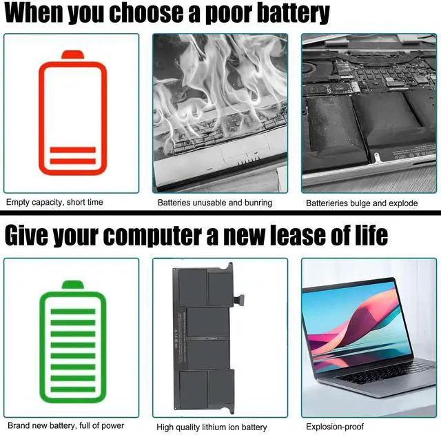 Alt view image 7 of 7 - LXHY A1406 A1495 35WH 7.3V Laptop Battery Replacement for MacBook Laptop MacBook Air 11 inch