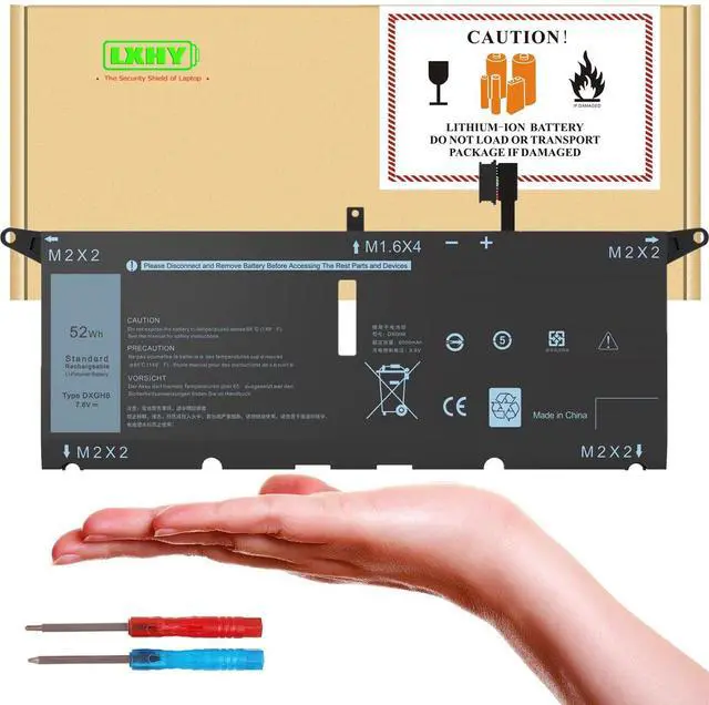 Main image of 52Wh 7.6V 6500mAh DXGH8 Battery Replacement for Dell XPS 13 9370 9380 7390 Series, Inspiron 13 7391 2-in-1 Series, Inspiron 5390 5391 7490 Series, Latitude 3301 E3301 Series