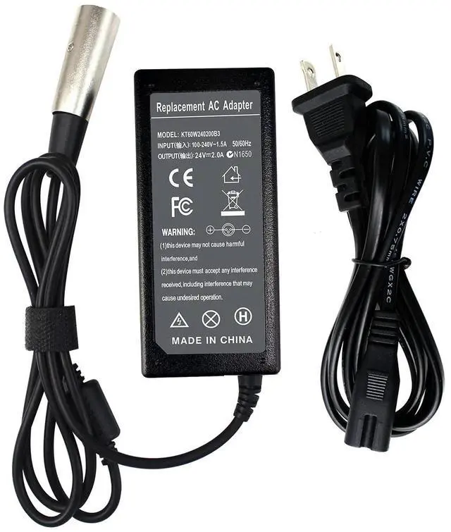 Main image of LXHY 24V 2A Shoprider Scooter Battery Charger Compatible with Jazzy Power Chair, Pride Hoveround Mobility Schwinn S300 S350 S400 S500 S650, Ezip 400 500 650 750 900 Mountain Trailz, Schwinn Zone 5