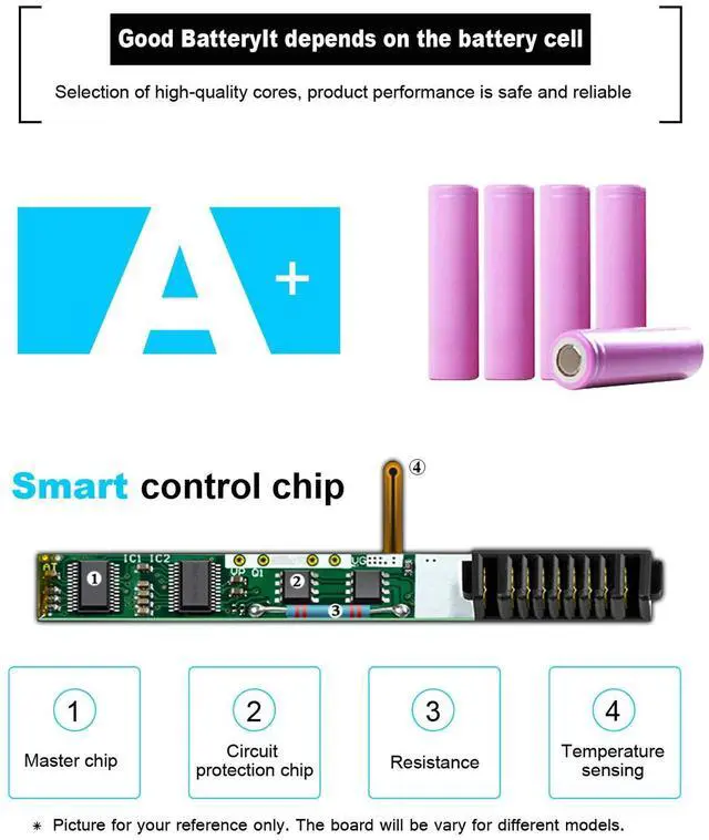 Alt view image 5 of 6 - 38WH JC04 JC03 14.8V Battery Replacement for HP Pavilion 255 250 G6 15-BS000 15-BW000 17-BS000 919700-850 919681-421 TPN-C129 HSTNN-DB8E HSTNN-L67N