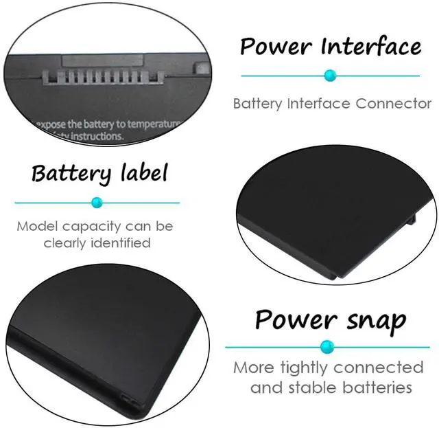 Alt view image 4 of 7 - LXHY 34GKR 7.4V 47Wh 6200mAh Laptop Battery Compatible with Dell Latitude 14 7000 E7440 E7420 E7450 E7240 Ultrabook E7440 Touch, 451-BBFY 451-BBFS 451-BBFT 3RNFD G0G2M 909H5 4 cells Replacement
