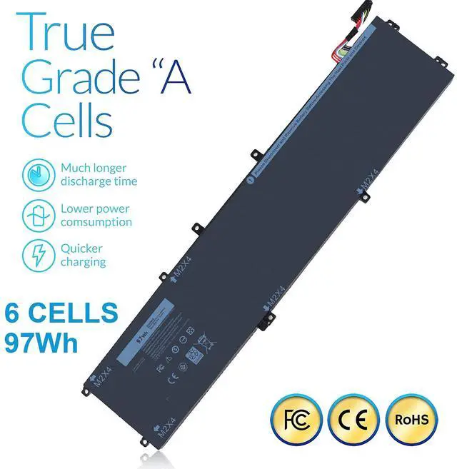 Alt view image 5 of 6 - 97WH 6GTPY Battery for Dell XPS 15 9560 15-9560-D1745 15-9560-D1845T 15 9560 i7-7700HQ 15 9570 15-9570-D1941T 15 7590 Vostro 7500 Precision 5520 M5520 Workstation, Not for Laptop with SDD/HDD