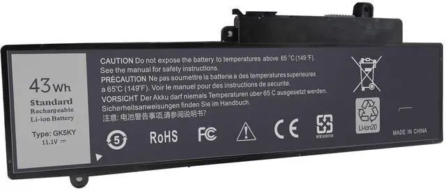 Alt view image 5 of 7 - 43Wh Type GK5KY Battery Replacement for Dell Inspiron 11 3000 3147 3148 3152 3153 3157 3158 7000 7347 7348 7352 7353 7359 15 7000 7558 7568, fits GK5KY P20T 92NCT 04K8YH