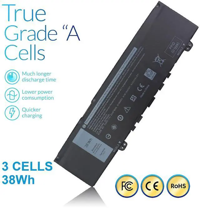 Alt view image 4 of 7 - 38WH Type F62G0 Laptop Battery Replacement for Dell Inspiron 7373 7370 5370 7380 7386 Vostro 5370 Series Notebook F62GO 039DY5 0YMYF6 0DHM0J 0YM5H6 0RPJC3 0TXWRR