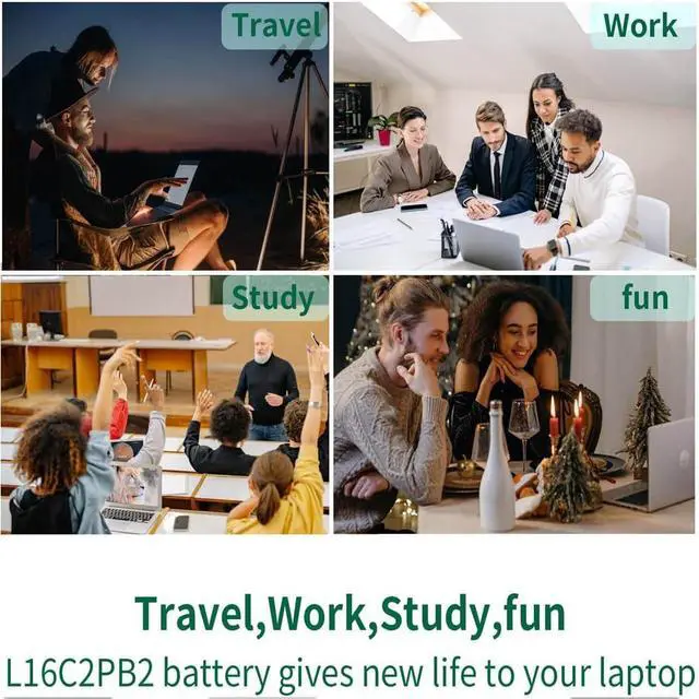 Alt view image 7 of 7 - LXHY Replacement Battery L16C2PB2 for320 330 S145 320-15abr 320-15ikb 320-17ikb 330-15ikb 330-15ast 330-17ikb S145-15iwl S145-14iwl