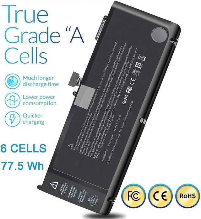 Alt view image 5 of 6 - 77.5WH Type A1321 Battery Replacement for Apple MacBook Pro 15" inch A1286(Mid 2009 Mid 2010 Version), MB985 MB986J/A MB986CH/A MC118 MB986 661-5211 020-6380-A 020-6766-B