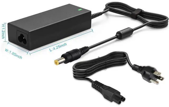 Alt view image 3 of 7 - 65W AC Adapter Compatible with Acer Aspire V3 V5 E1 E5 E15 ES1 R3 M5 F5 571 571P 572 572P 574 ES1-512 ChromeBook AC710 C7 C700 C710 C710-2815 C710-2411 Power Supply