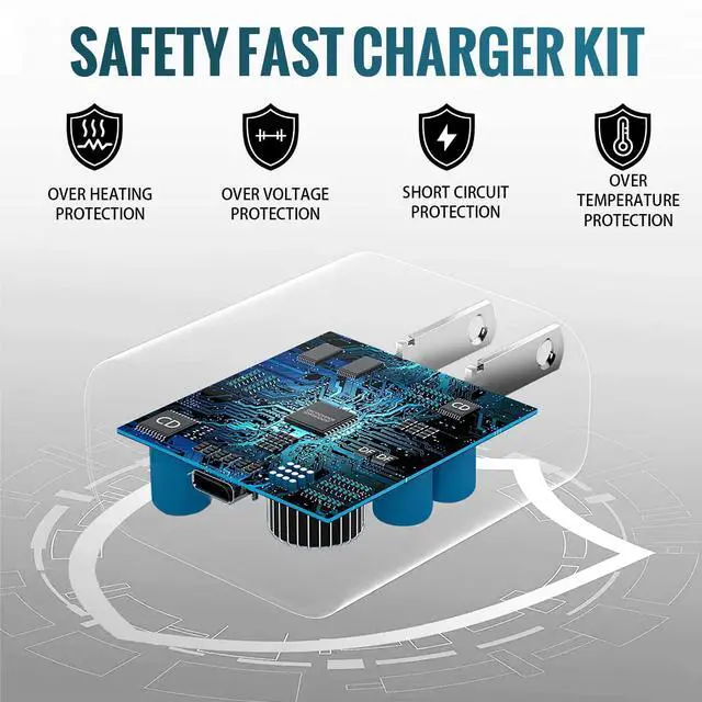 Alt view image 7 of 7 - Super Fast Charger Type C, 45W USB-C Wall Charger for Samsung Galaxy S22 Ultra/S22/S22+/S21 Ultra/S21/S21+/Note 20 Ultra/Note 10 Plus/Z Fold 3, Galaxy A53, Tab S8/S8+/S7/S7+, Moto Z/Z2/G7/G7 Plus
