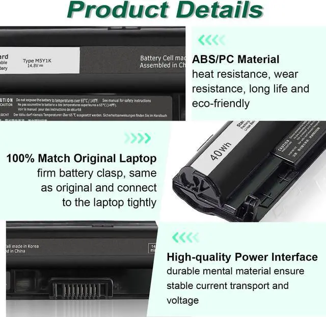Alt view image 6 of 7 - LXHY 40WH M5Y1K 14.8V Battery for Dell Inspiron 14 15 17 5000 3000 Series 5559 5558 3551 3451 3558 i3558 3567 5755 5756 5458 5759 5758 5759 GXVJ3 453-BBBQ WKRJ2 VN3N0 HD4J0 P63F P47F P51F P52F P64G