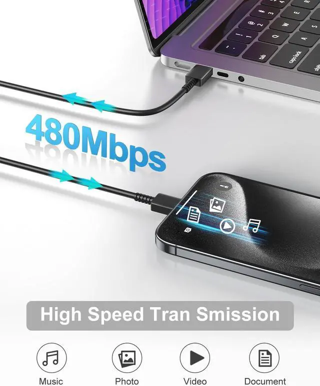 Alt view image 3 of 7 - LXHY Super Fast Charger Type C, 25W USB C  Charger Fast Charging for Samsung Galaxy S25 Ultra/S25/S25+/S24+/S24 Ultra/S24/S24+/S23 Ultra/S22 Ultra/S21 with 10FT Long Android Type C Charger Cable 2Pack