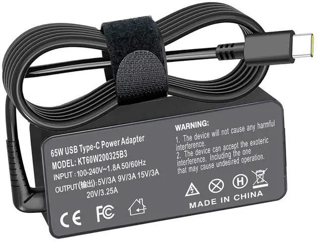 Alt view image 4 of 7 - LXHY Replacement 65w USB c Laptop Charger for Lenovo ThinkPad/Chromebook/Yoga,ThinkPad T480 T490 T580 E480 ADLX65YDC2A Power Supply for Lenovo Laptop Charger