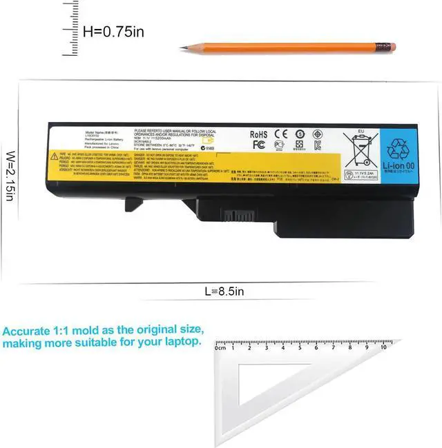 Alt view image 4 of 7 - LXHY Laptop Battery, Compatible for Lenovo G460 G465 G470 G475 G560 G560 G565 G570 G575 G770 Z460,Accessories