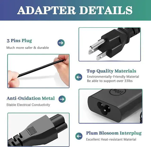 Alt view image 4 of 7 - LXHY USB C Laptop Charger - 100W USB C Charger, Fast Charging for Lenovo, ThinkPad, HP, Asus, Acer, MacBook, MSI, Dell Computer Type C Power Cord Compatible with 90W 65W 45W PD 3.0