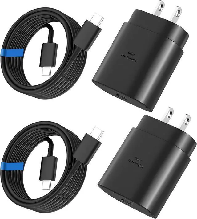 Main image of LXHY Super Fast Charger Type C, 25W USB C Wall Charger Fast Charging for Samsung Galaxy S25 Ultra/S25/S25+/S24+/S24 Ultra/S24/S24+/S23 Ultra/S22 Ultra/S21 with Android Type C Charger Cable 2Pack
