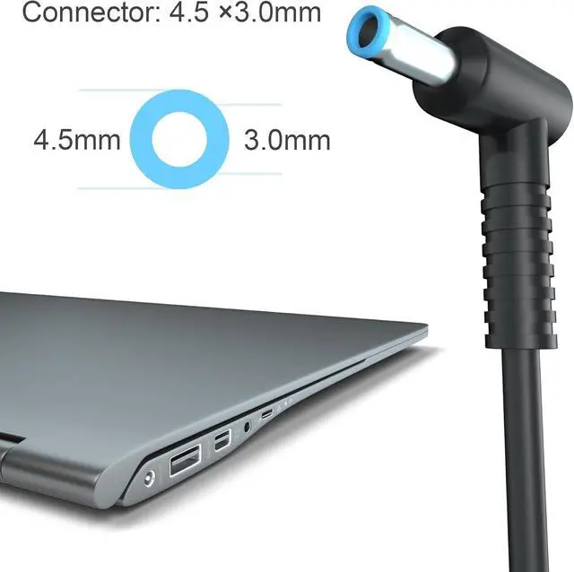 Alt view image 2 of 7 - LXHY 90W 19.5V 4.62A AC Adapter Laptop Charger Compatible for HP 710412-001 740015-001 710413-001 710414-001 719309-001 Envy Touchsmart M6 M7 15-j 17-j Series,Pavilion 11 14 15 17 Power Cord