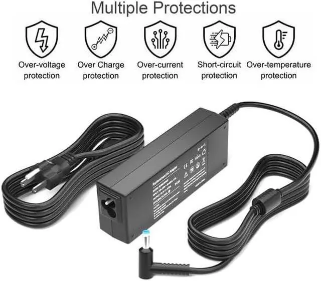 Alt view image 5 of 7 - LXHY 90W 19.5V 4.62A AC Adapter Laptop Charger Compatible for HP 710412-001 740015-001 710413-001 710414-001 719309-001 Envy Touchsmart M6 M7 15-j 17-j Series,Pavilion 11 14 15 17 Power Cord