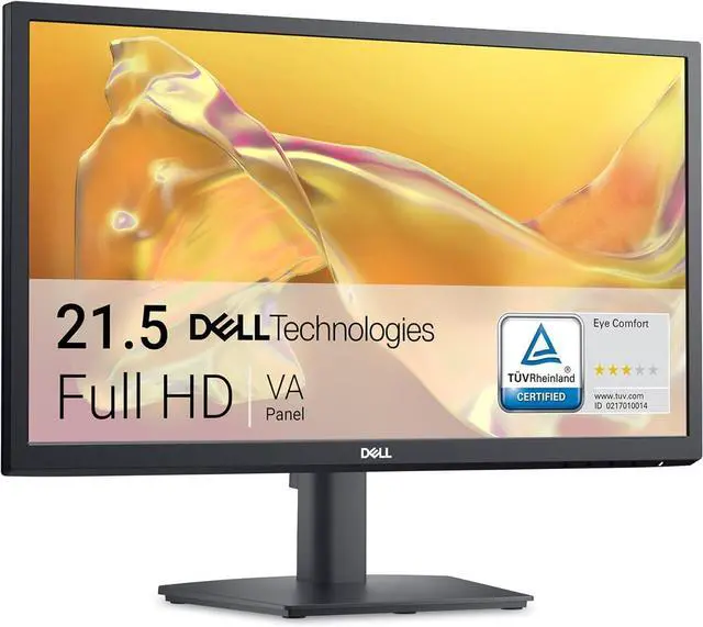 Main image of Dell SE2225H 21.5 Inch Full HD (1920x1080) Monitor, 75Hz, VA, 5ms, VESA (100x100mm), HDMI, VGA, 1 Year Warranty, Black