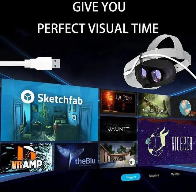 Alt view image 5 of 7 - for Oculus Quest 2 Link Cable 16ft(5M), USB Type C to A, USB 3.2 Gen1 5Gbps/3A, Oculus Link Cable, Oculus Link, Oculus Cable with High Speed Data Transfer & Fast Charging (White, 5m/16ft)