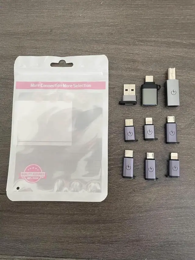 Alt view image 4 of 7 - USB C to Micro Adapter USB C to Micro Adapter Micro to USB C Adapter USB C to USB Adapter USB to USB C Adapter USB C to USB B Adapter 9 Stck.