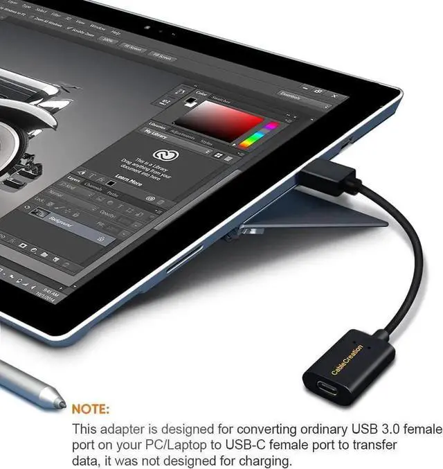 Alt view image 7 of 7 - USB 3.1 USB C Female to USB Male Adapter 5Gbps USB to USB C Adapter USB A to USB C Adapter Female USB C Adapter for Laptops StreamCam etc