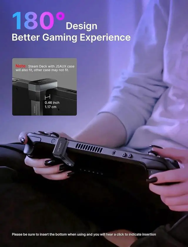 Alt view image 7 of 7 - 180 USB-C to USB Adapter 2 Pack 180 Degree Angle USB-C Male to USB-C Female USB-C 3.1/PD 100W and Type-C Male to USB-A Female Adapter for Steam Deck/Switch/ROG Ally/Laptop/Tablet/Phone - Grey