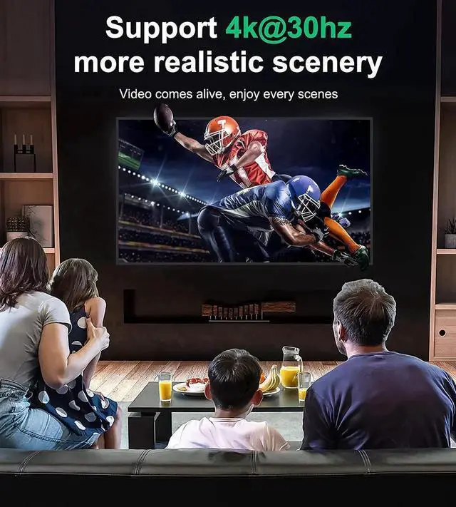 Alt view image 7 of 7 - HDMI Switch 4K HDMI Splitter- Aluminum Bidirectional HDMI Switcher, HDMI Switch Splitter 2 in 1 Out, Manual HDMI Hub Supports HD 4K@30hz for Blu-Ray-Player Fire Stick Xbox (Only ONE monitor)