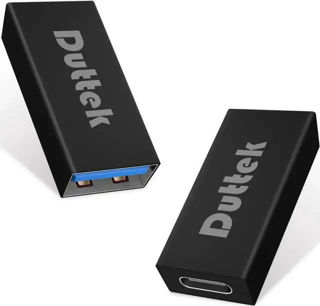 Alt view image 3 of 7 - USB C to USB 3.0 Adapter USB C Female to USB Female Adapter USB C Female to USB 3.0 Female Adapter Connector USB to USB C Adapter Compatible with MacBook Pro Laptop 2 Pack (Black)