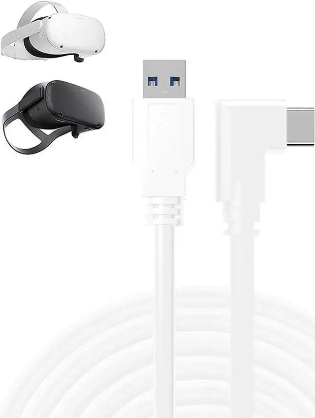 Main image of for Oculus Quest 2 VR Headset Link Cable 16ft, USB 3.0 to USB C High Speed Data Transfer & Fast Charging Cable, USB C 3.2 Gen 1 Extension Cable for VR Headset and Gaming PC (16feet, 5M)